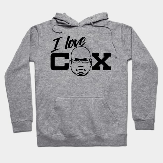 OH YES! OH YES! - Carl Cox Black Print Hoodie by lldesigns